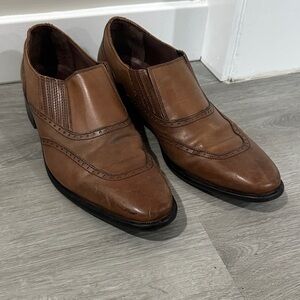 Donald J. Pliner Brown Leather Men's slip-on dress shoes